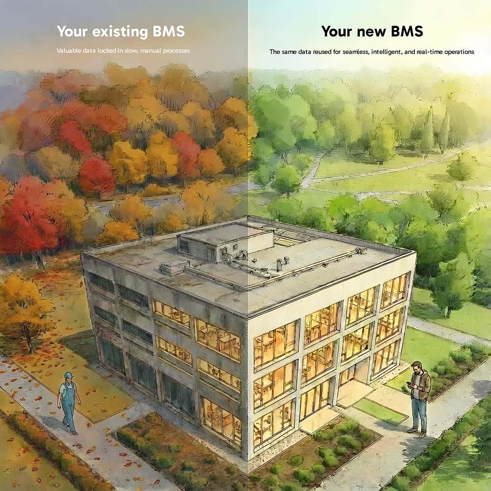 Reuse of the old BMS can effectively improve your building management