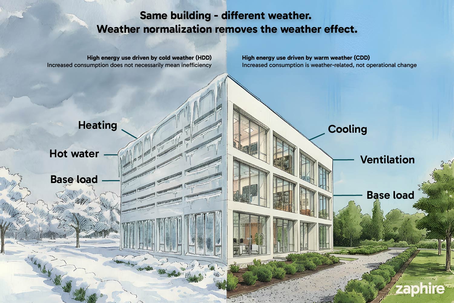 Weather Normalization explained in building automation